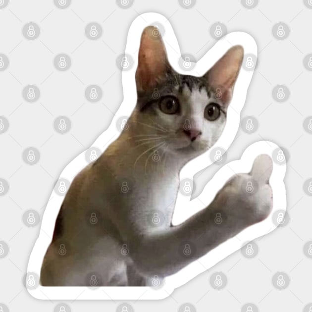 F you Cat Sticker by YourRequests